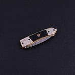 Damascus Liner Lock Folding Knife // 2765