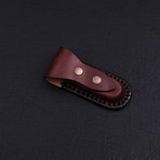 Damascus Liner Lock Folding Knife // 2766