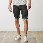 Roll Up Shorts // Olive Camo (38)