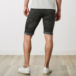 Roll Up Shorts // Olive Camo (32)