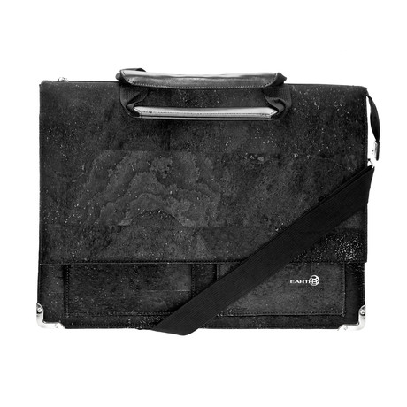 Earth Cork // Tondela Briefcase // Black