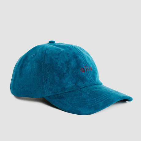 Qilo Logo Suede Cap // Cerulean