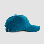 Qilo Logo Suede Cap // Cerulean