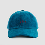 Qilo Logo Suede Cap // Cerulean