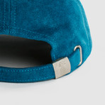 Qilo Logo Suede Cap // Cerulean