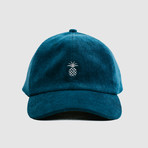 Pineapple Corduroy Cap // Ocean Blue