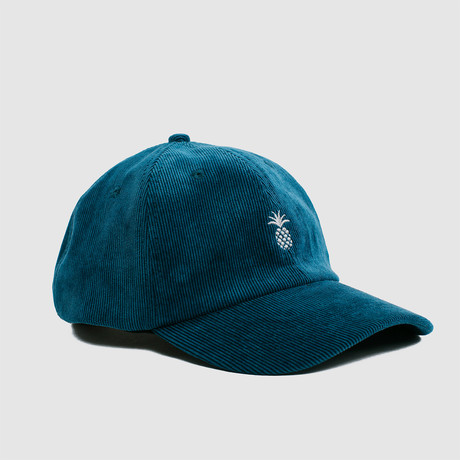 Pineapple Corduroy Cap // Ocean Blue