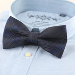 Silk Bow Tie // Black + Navy