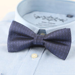 Silk Bow Tie // Purple + Blue