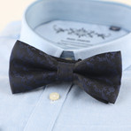 Silk Bow Tie // Black + Blue