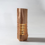 Reclaimed Wood Light Sculpture // USB + AC