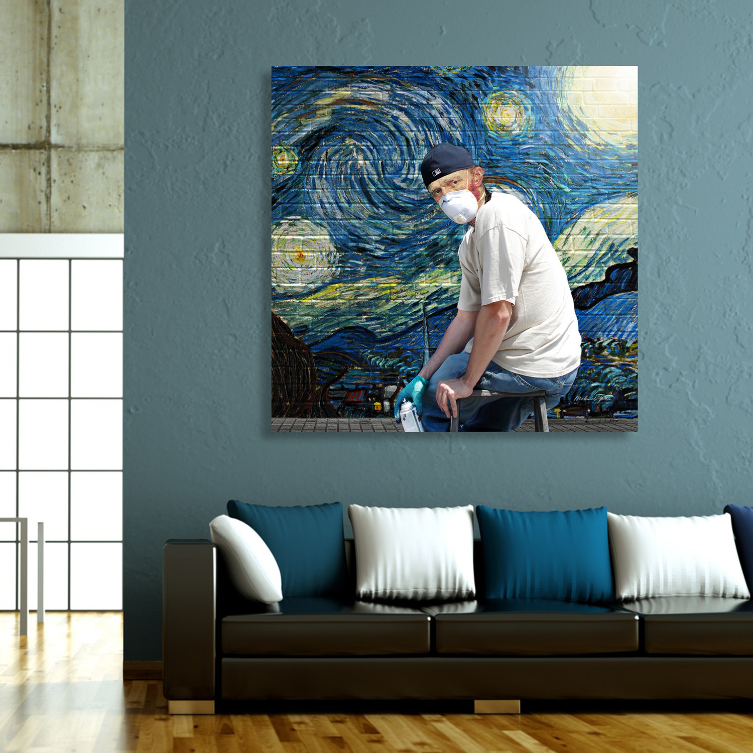 Street Art // Van Gogh // Aluminum (16"W x 16"H x 1.5"D) - Mehmet Geren ...