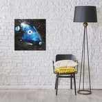 Blue Nebula // Nicolay Homenko (18"W x 18"H x 0.75"D)