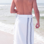 Super Luxe Aztec (Gray + Blue)