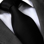 Hilario Silk Tie // Black