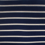 Silk Striped Tie // Navy Blue