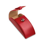 Preston Eyeglass Case // Red Leather