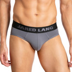 Low Rise Brief // Pack of 3 // Green + Blue + Gray (L)