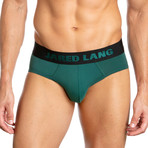 Low Rise Brief // Pack of 3 // Green + Blue + Gray (M)