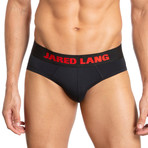 Low Rise Brief // Pack of 3 // Black + Blue + Red (S)