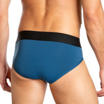 Low Rise Brief // Pack of 3 // Black + Blue + Gray (L)