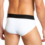 Low Rise Brief // Pack of 3 // White + Black + Gray (M)