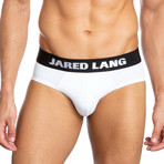 Low Rise Brief // Pack of 3 // White + Black + Dotted Black (M)