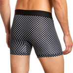 Boxer Brief // Pack of 3 // White + Black + Dotted Black (L)