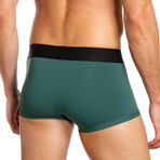 Low Rise Trunk // Pack of 3 // Green + Blue + Gray (M)