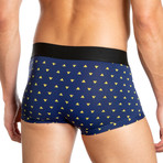 Low Rise Trunk // Pack of 3 // Blue + Dotted Navy + Gray (S)