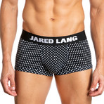 Low Rise Trunk // Pack of 3 // White + Black + Dotted Black (L)