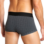 Low Rise Trunk // Pack of 3 // White + Black + Dotted Black (XL)