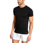 V-Neck T Shirt // Pack of 3 // Black (XL)
