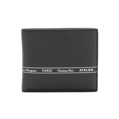 Grained Leather "Atelier" Bifold Wallet // Black