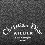 Grained Leather "Atelier" Long Zipper Wallet // Black