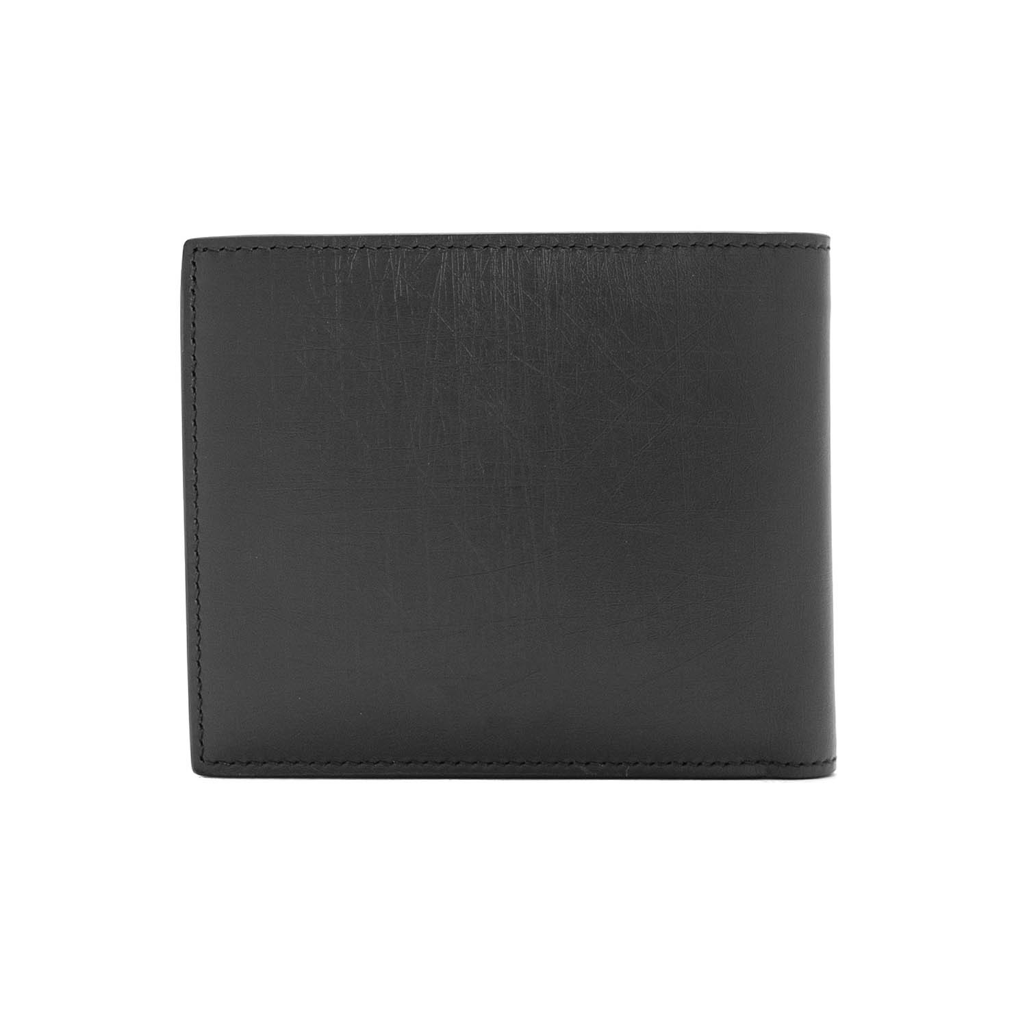 Cracked Leather Bifold Wallet V1 // Black - Dior - Touch of Modern