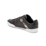 Dior // Leather Floral Low-Top Sneakers // Black (US: 6)