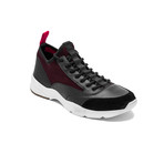 Dior // Leather Mesh Trainers // Black + Red (US: 6)