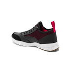 Dior // Leather Mesh Trainers // Black + Red (US: 6)
