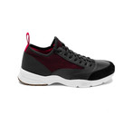 Dior // Leather Mesh Trainers // Black + Red (US: 10)