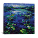 Water Lilies Magic // Mona Edulesco (18"W x 18"H x 0.75"D)