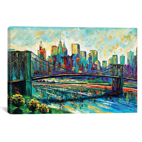 NYC Skyline // Natasha Mylius (40"W x 26"H x 1.5"D)