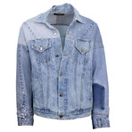 Amiri // Reconstructed Trucker Denim Jacket // Indigo (XS)