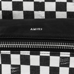 Amiri // Denim Check Backpack // Black + White