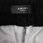 Amiri // Check Stack Sweatpants // White + Black (XS)