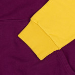 Palm Angels // Racing Team Hoodie // Purple + Yellow (L)