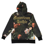 Palm Angels // Macro Flowers Pull Over Hoodie // Multicolor (S)