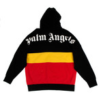 Palm Angels // Colorblock Logo Hoodie // Black (L)