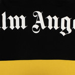 Palm Angels // Colorblock Logo Hoodie // Black (L)