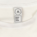 Alchemist // Distressed Kool Short Sleeve T-shirt // White (XS)